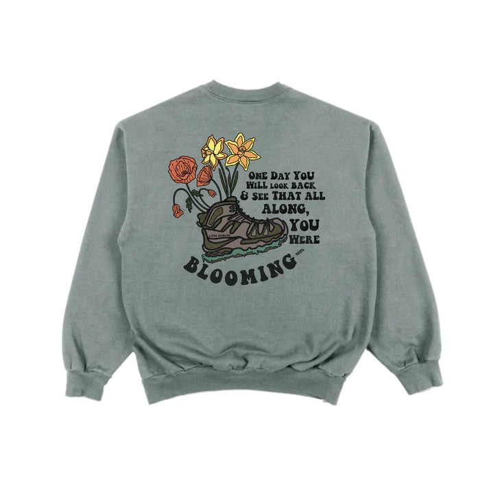 Blooming Crew Neck - Sage