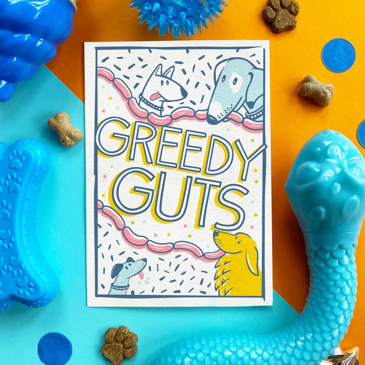 Edible Bacon Greedy Guts Card for Dogs