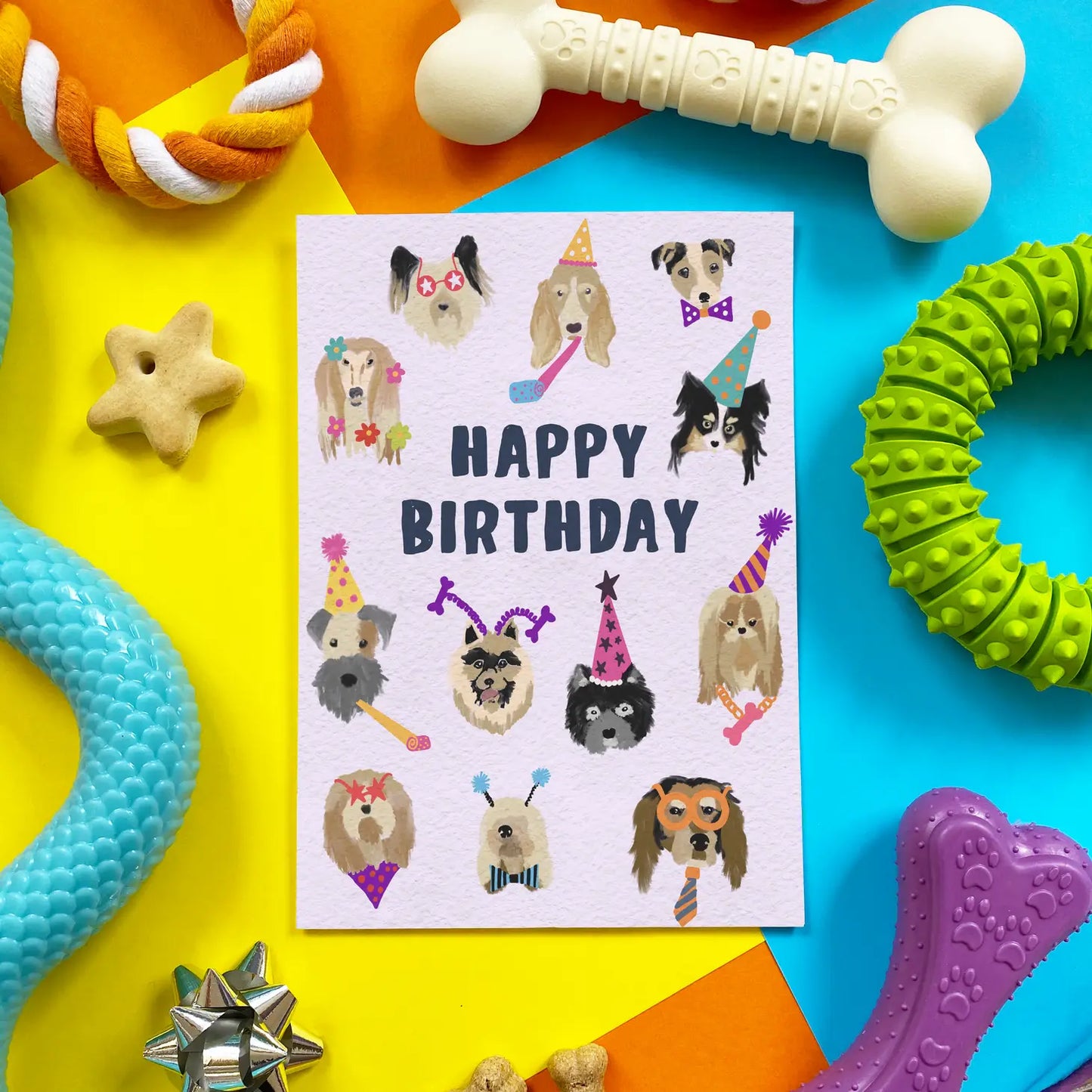 Edible Bacon Birthday Hats Card For Dogs