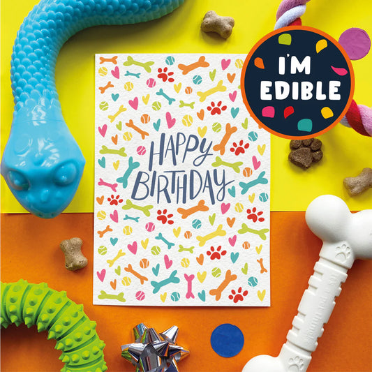 Edible Cheese Birthday Card For Dogs